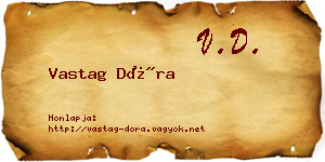 Vastag Dóra névjegykártya